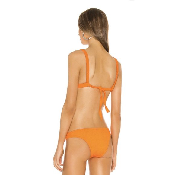 PQ X REVOLVE Ring Tri Bikini Top Papaya Orange Ring - Picture 2 of 9